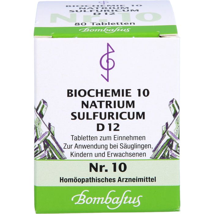 Bombastus BIOCHEMIE 10 Natrium sulfuricum D 12 Tabletten