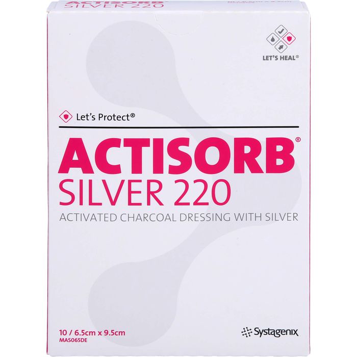 ACTISORB 220 Silver 6,5x9,5 cm steril Kompressen