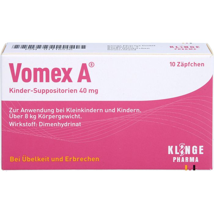 VOMEX A Kinder-Suppositorien 40 mg