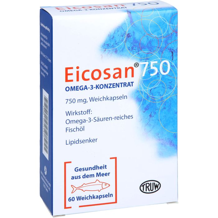 EICOSAN 750 Omega-3 Konzentrat Weichkapseln