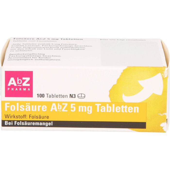 FOLSÄURE AbZ 5 mg Tabletten