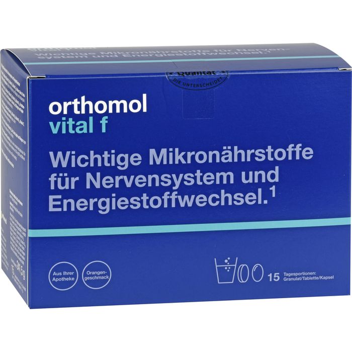 ORTHOMOL Vital F 15 Granulat/Kaps.Kombipackung