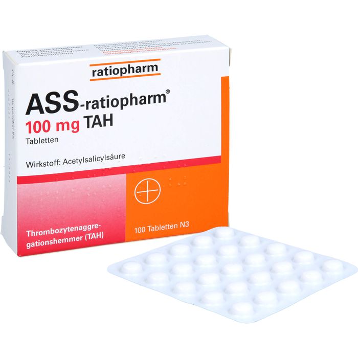 ASS-ratiopharm 100 mg TAH Tabletten