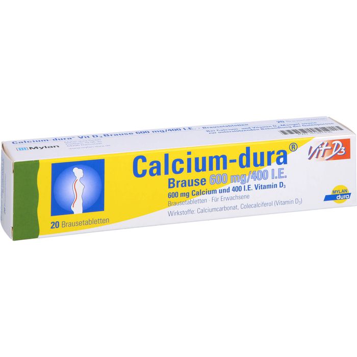 CALCIUM DURA Vit D3 Brause 600 mg/400 I.E.