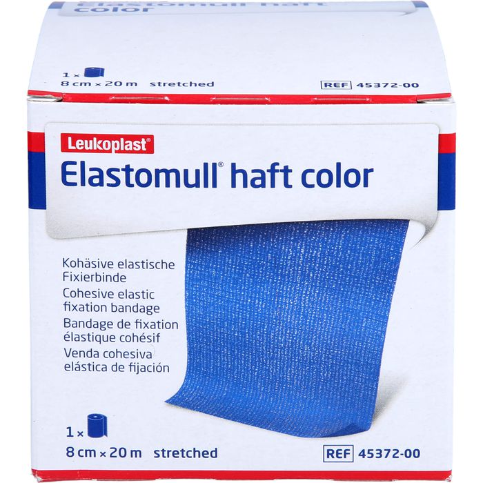 ELASTOMULL haft color 8 cmx20 m Fixierb.blau