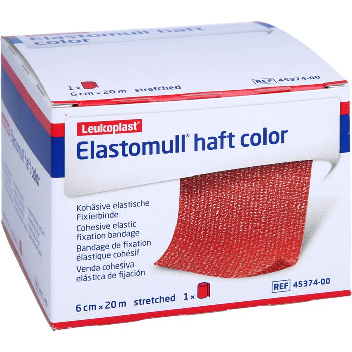 ELASTOMULL haft color 6 cmx20 m Fixierb.rot
