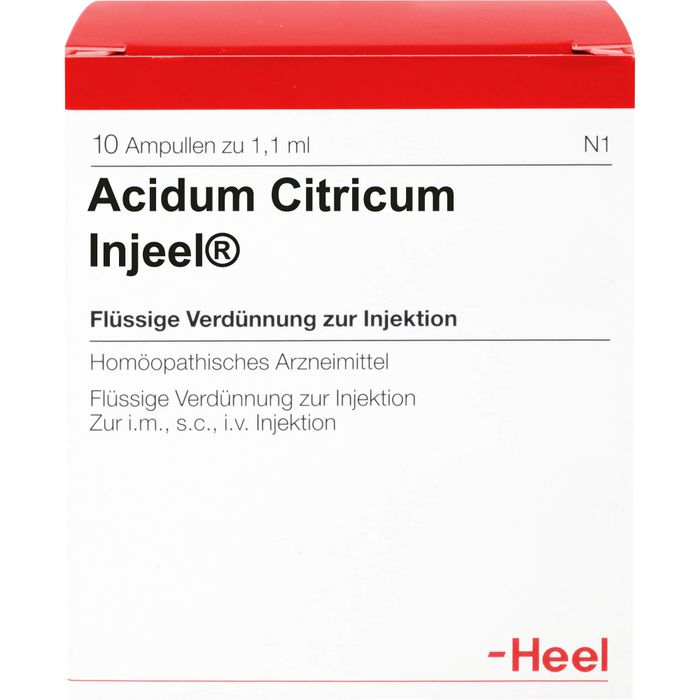 ACIDUM CITRICUM INJEEL Ampullen