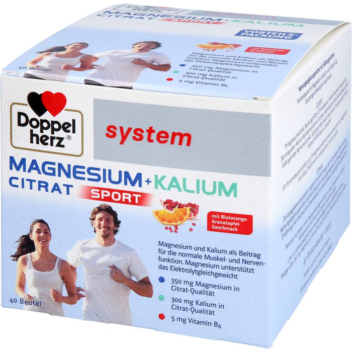 DOPPELHERZ Magnesium+Kalium Citrat system Granulat