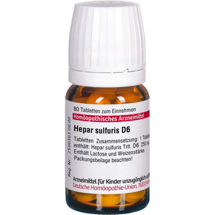 HEPAR SULFURIS D 6 Tabletten