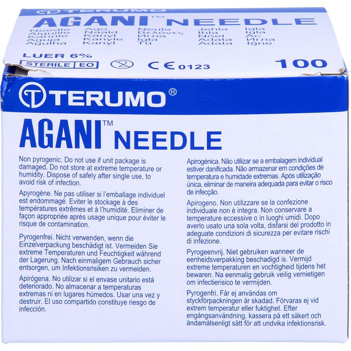 AGANI Kanüle 27 G 19 mm grau