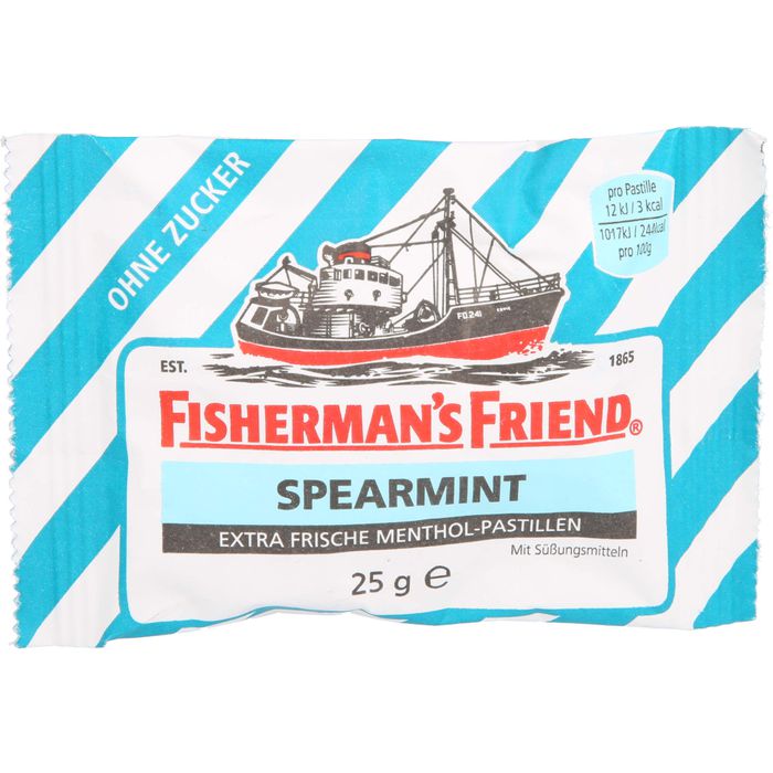FISHERMANS FRIEND Spearmint ohne Zucker Pastillen