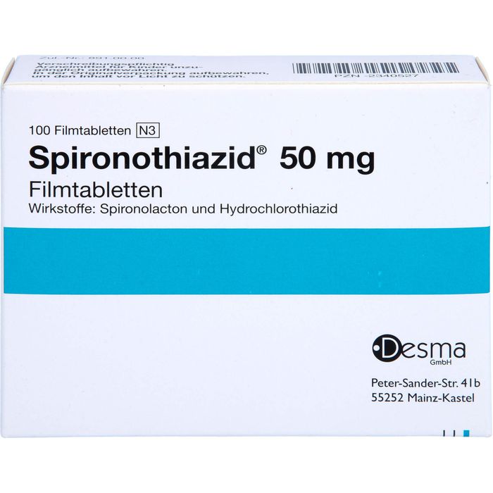SPIRONOTHIAZID 50 mg Filmtabletten