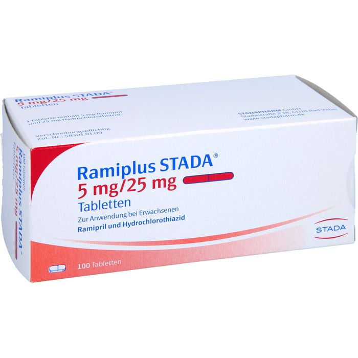 RAMIPLUS STADA 5 mg/25 mg Tabletten