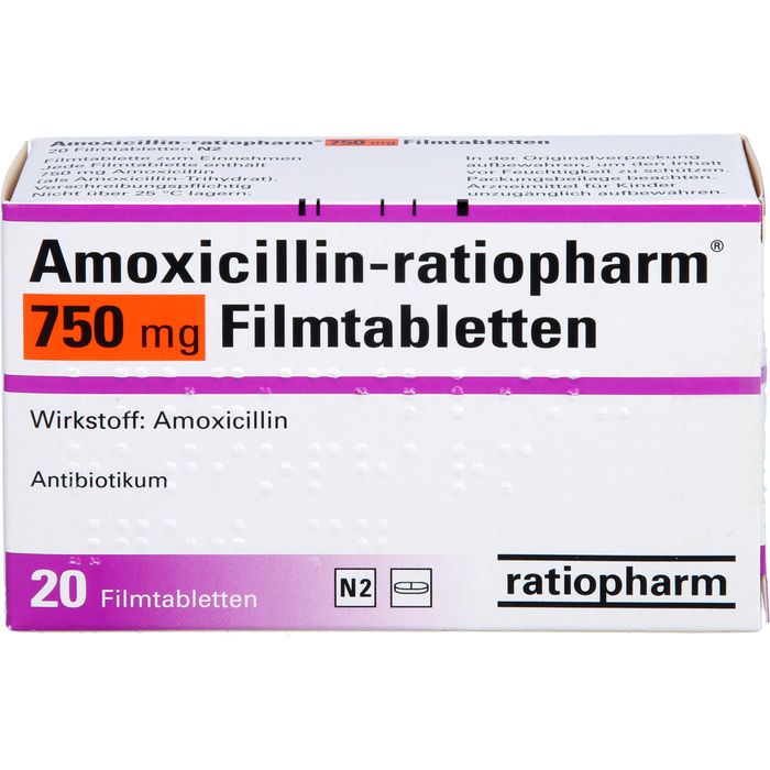 AMOXICILLIN-ratiopharm 750 mg Filmtabletten
