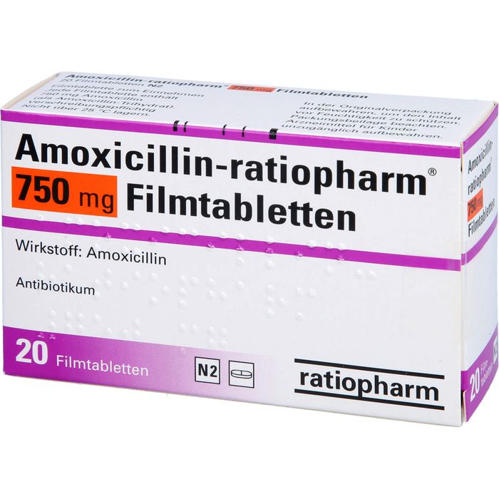 AMOXICILLIN-ratiopharm 750 mg Filmtabletten