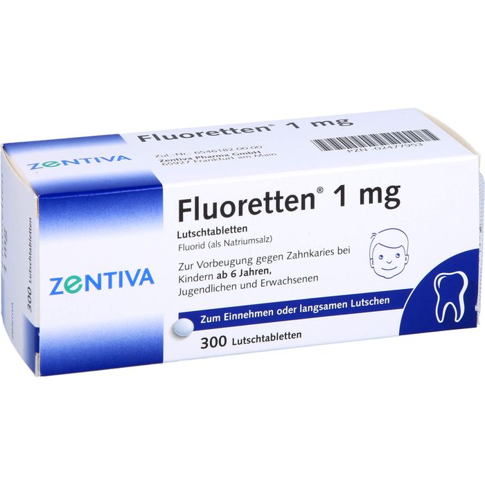 FLUORETTEN 1,0 mg Tabletten