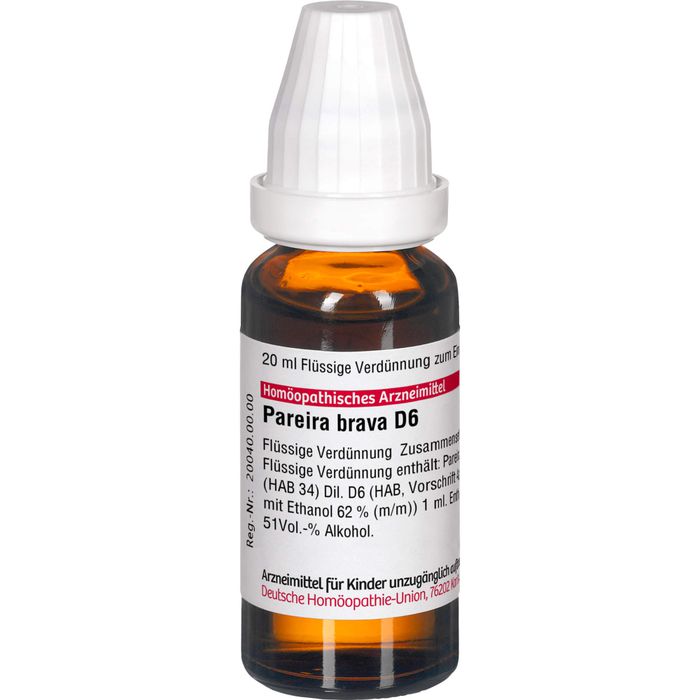 PAREIRA BRAVA D 6 Dilution