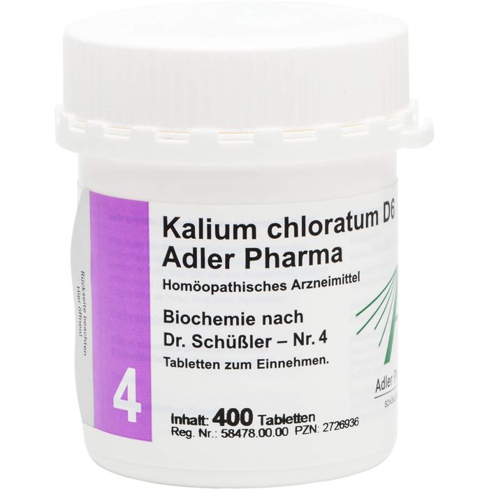 BIOCHEMIE Adler 4 Kalium chloratum D 6 Tabletten