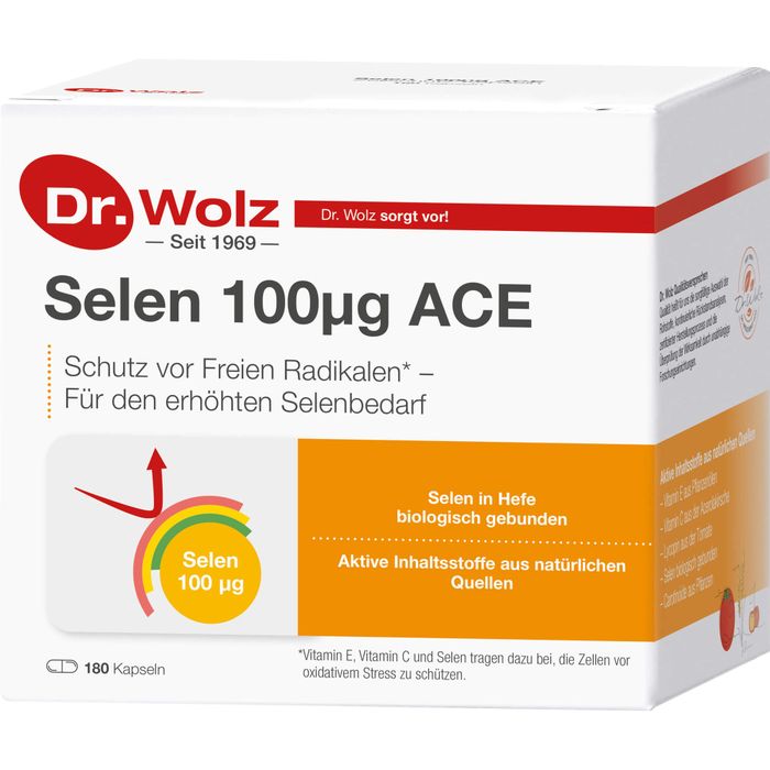 SELEN ACE 100 μg 180 Tage Kapseln