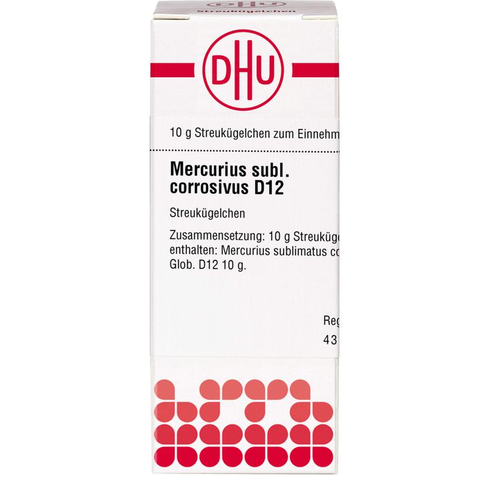 MERCURIUS SUBLIMATUS corrosivus D 12 Globuli