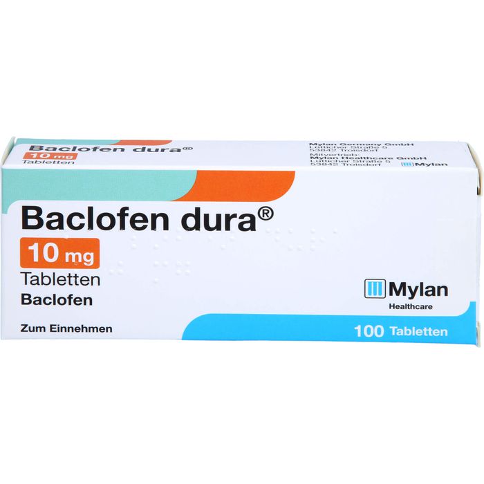 Baclofen dura 10 mg tabletten