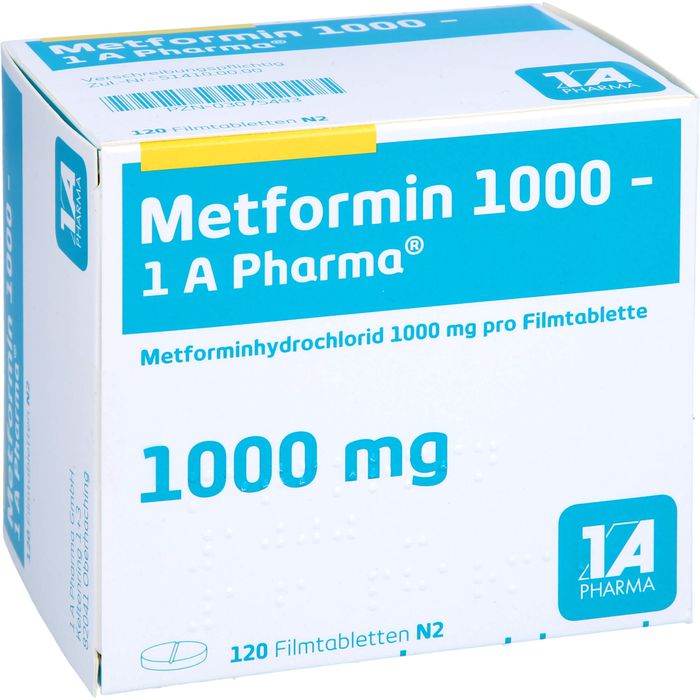 Metformin 1000 1a pharma preis