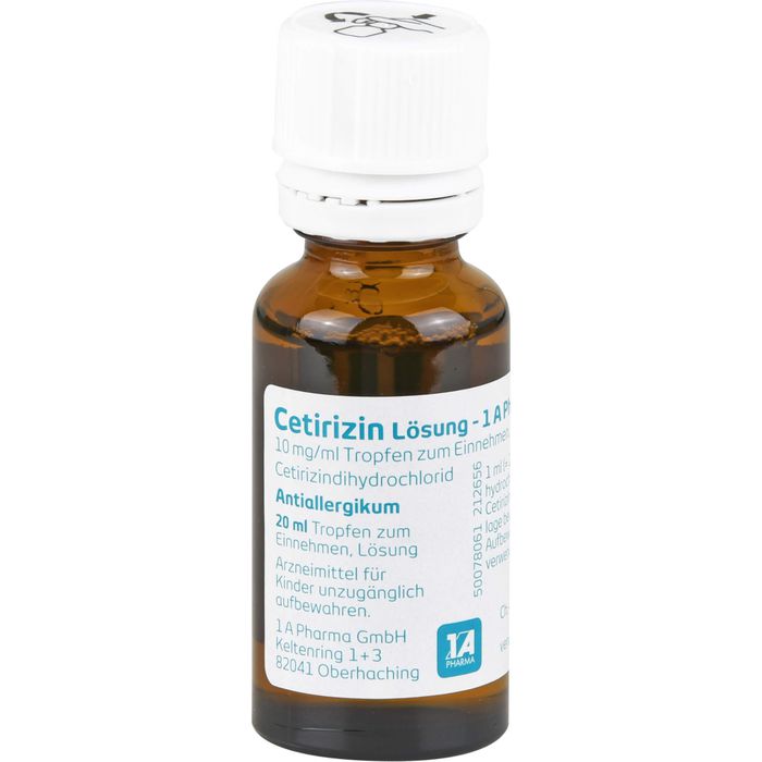 CETIRIZIN Lösung1A Pharma 20 ml Saft, Tropfen &amp; Co. Allergie