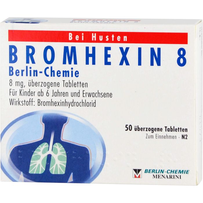 BROMHEXIN 8 Berlin Chemie überzogene Tabletten