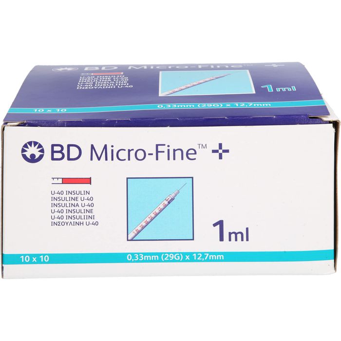 BD MICRO-FINE+ Insulinspr.1 ml U40 12,7 mm