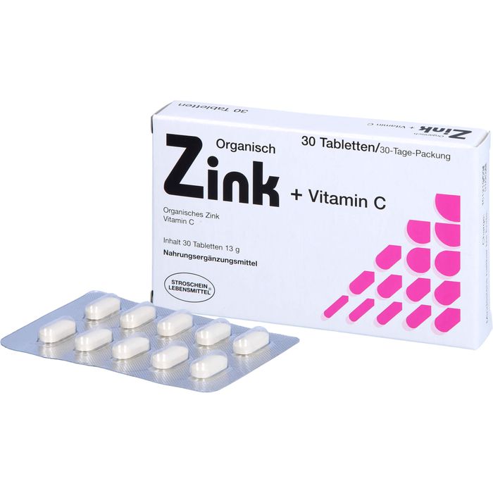 ZINK ORGANISCH+Vitamin C Tabletten