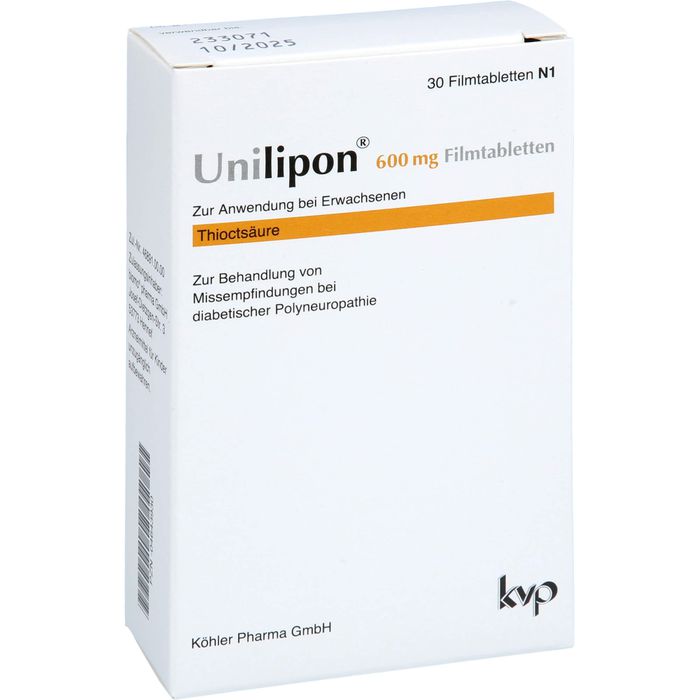 UNILIPON 600 mg Filmtabletten