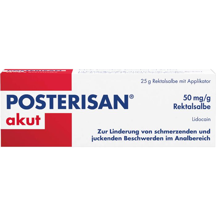 POSTERISAN akut 50 mg/g Rektalsalbe