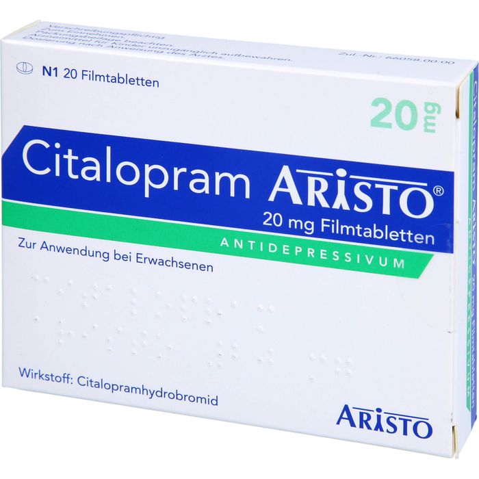 CITALOPRAM Aristo 20 mg Filmtabletten