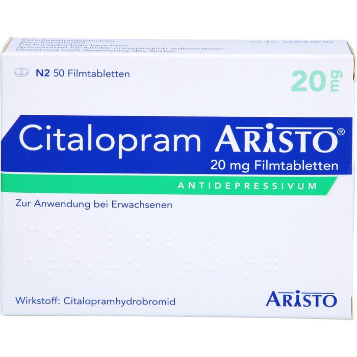 CITALOPRAM Aristo 20 mg Filmtabletten