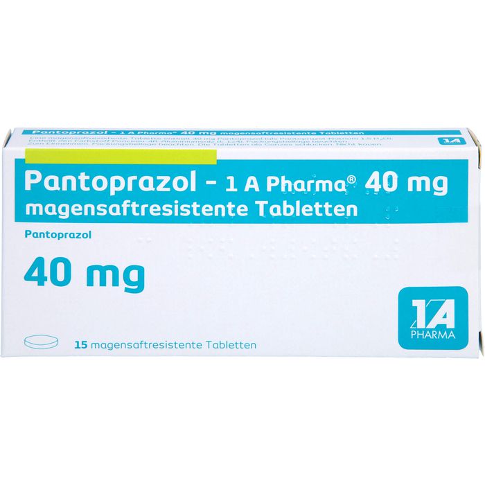 PANTOPRAZOL-1A Pharma 40 mg magensaftres.Tabletten