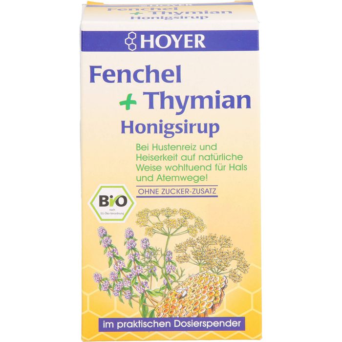 HOYER Fenchel+Thymian Honigsirup BIO