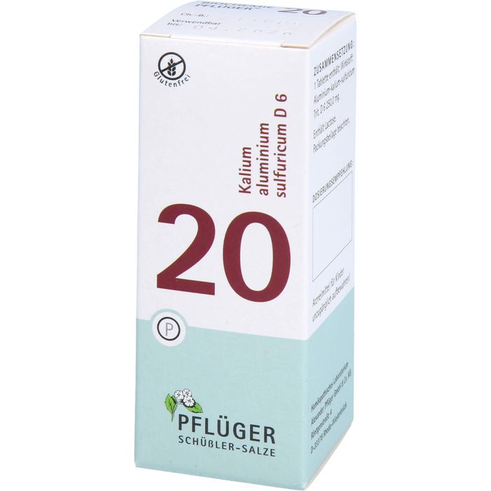 BIOCHEMIE Pflüger 20 Kalium alumin.sulfur.D 6 Tab.