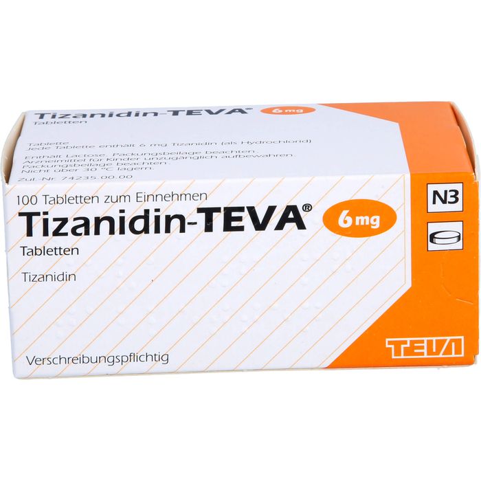 TIZANIDIN Teva 6 Tabletten günstig online kaufen | DISAPO