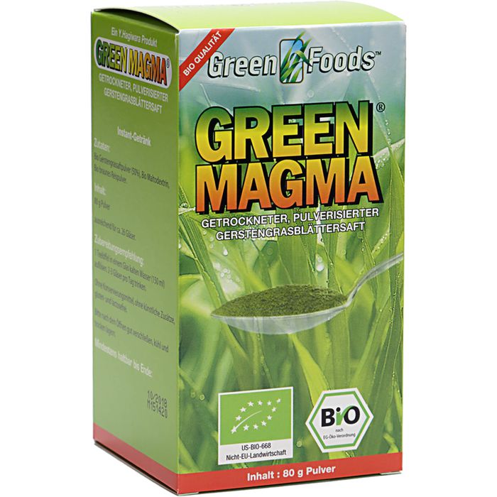 GREEN MAGMA Gerstengrasextrakt Pulver BIO