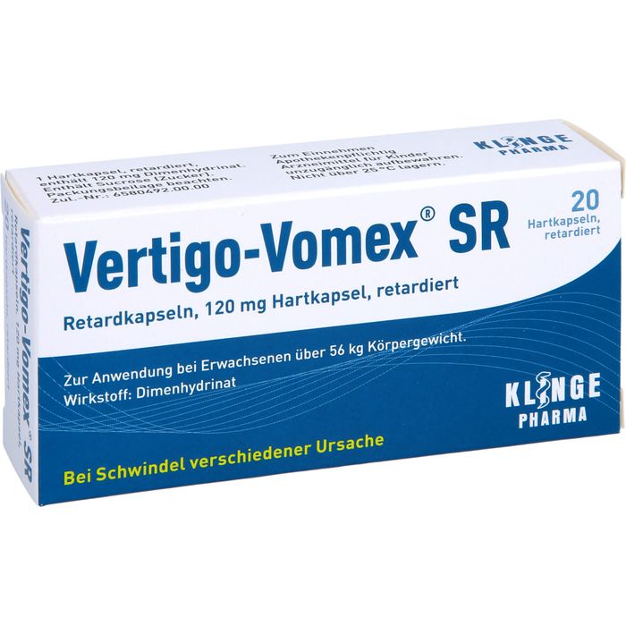 VERTIGO-VOMEX SR Slow-release Capsules