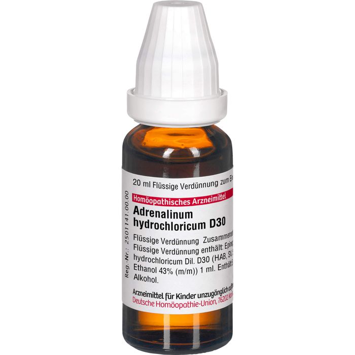 ADRENALINUM HYDROCHLORICUM D 30 Dilution