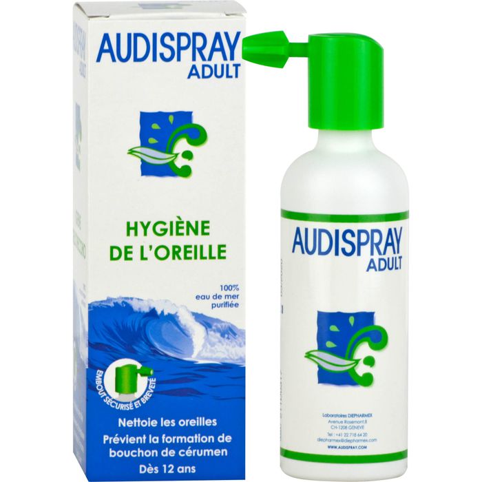 AUDISPRAY ADULT - Hygiène de l'oreille 12+ (50 ml)