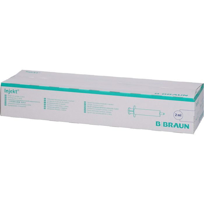 BRAUN INJEKT Spritze 2 ml Luer zentrisch