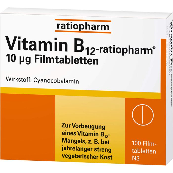 VITAMIN B12-RATIOPHARM 10 μg Filmtabletten