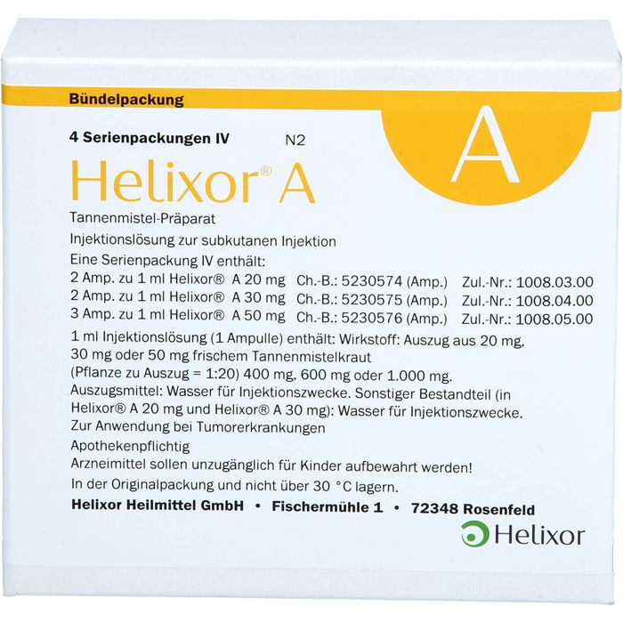 HELIXOR A Serienpackung IV Ampullen