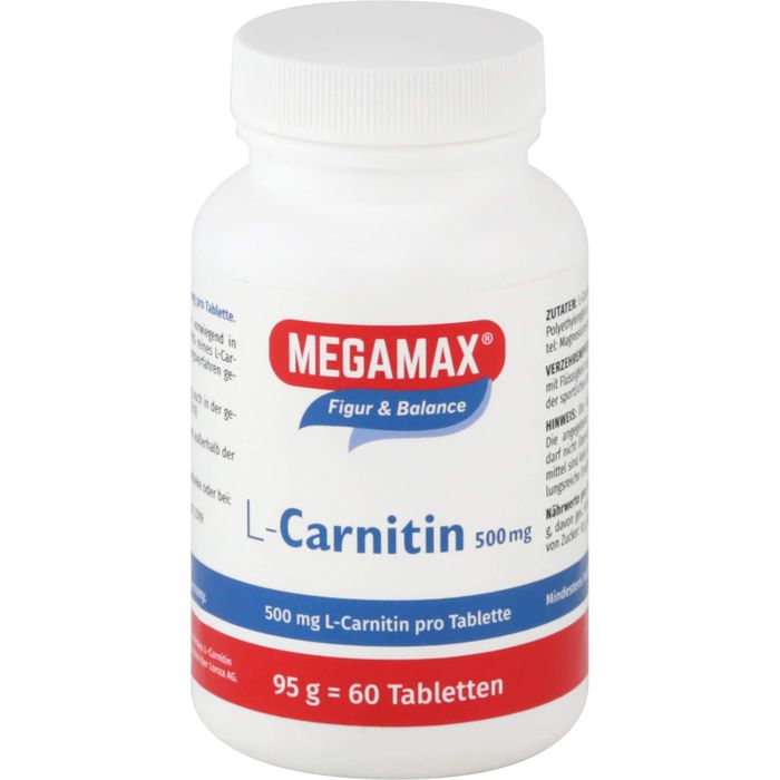 MEGAMAX L Carnitin 500 mg Tabletten