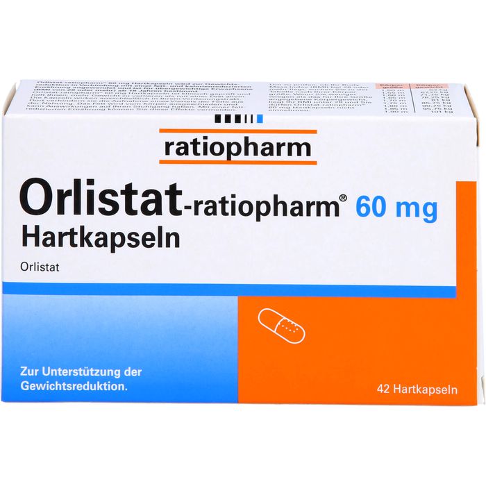 ORLISTAT ratiopharm 60 mg Hartkapseln
