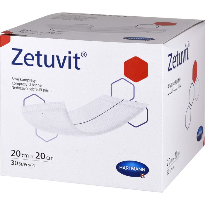 accessoires Grappig Voeding ZETUVIT Saugkompressen unsteril 20x20 cm 30 St. - Kompressen -  Verbandstoffe - Kleeblatt Apotheken