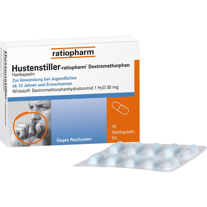 HUSTENSTILLER-ratiopharm Dekstrometorfan w kapsułkach