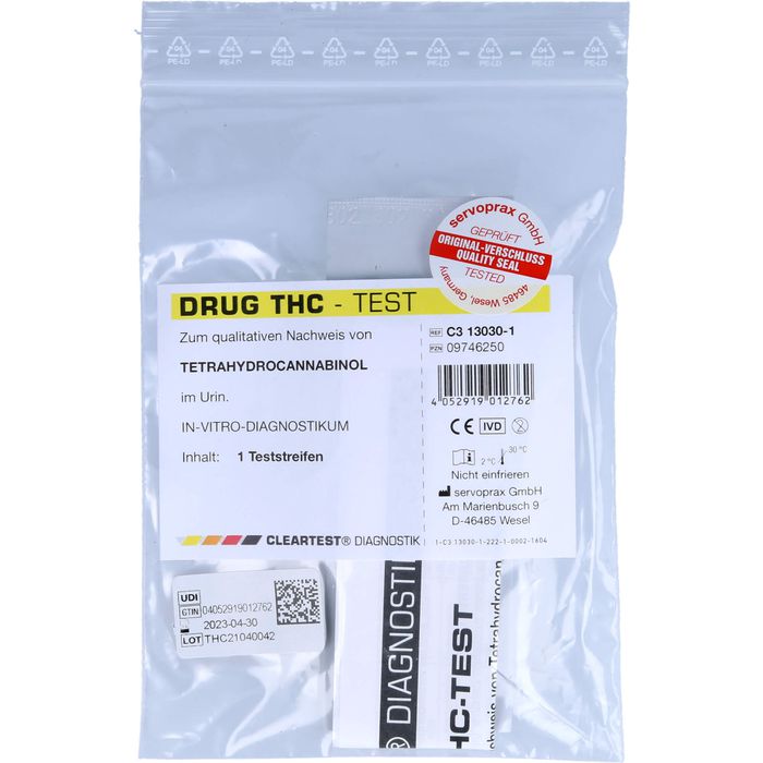 CLEARTEST Drogentest THC Teststreifen, 1 St - günstig bei 